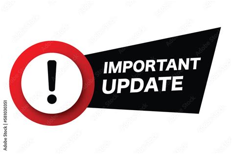 Important update .
